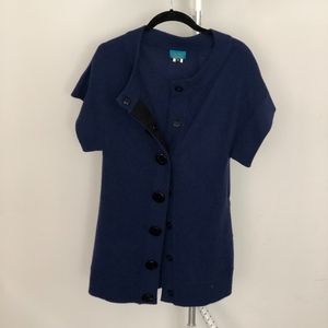 ULURU CASHMERE SHORT SLEEVE CARDIGAN